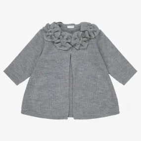 Baby Girls Grey Knit Coat