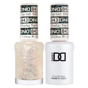 DND Duo Matching Color - OVERLAY GLITTER TOP GELS Collection - 843