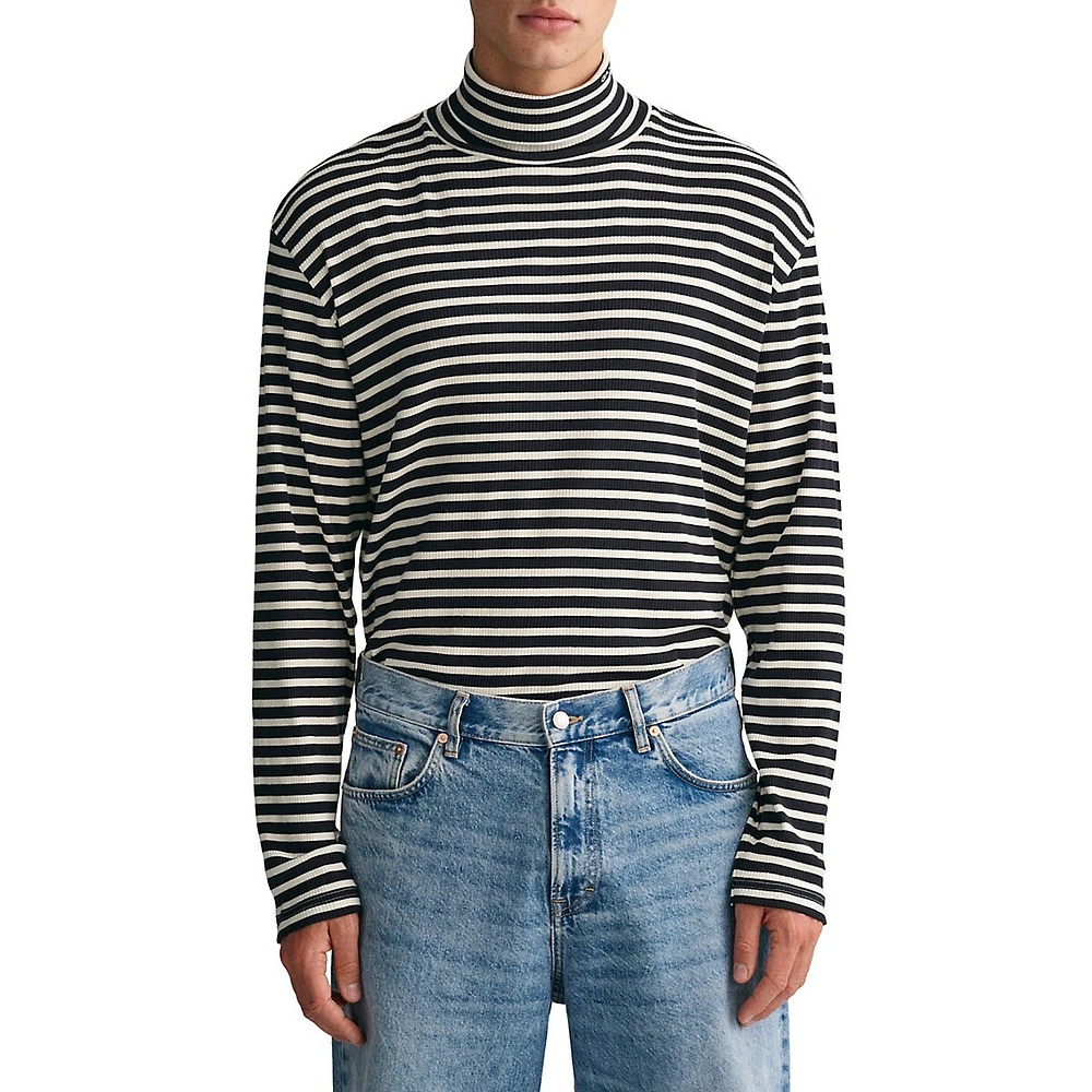 GANT Striped Turtleneck