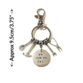 GIFTS FOR DAD KEYCHAIN We love you Dad.