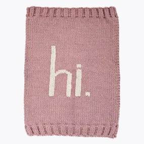 Huggalugs - Hi. Rosy Knit Baby Blanket