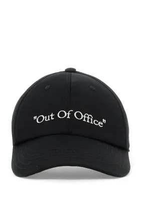 Off White out Of Office Baseball Cap Hat   Black