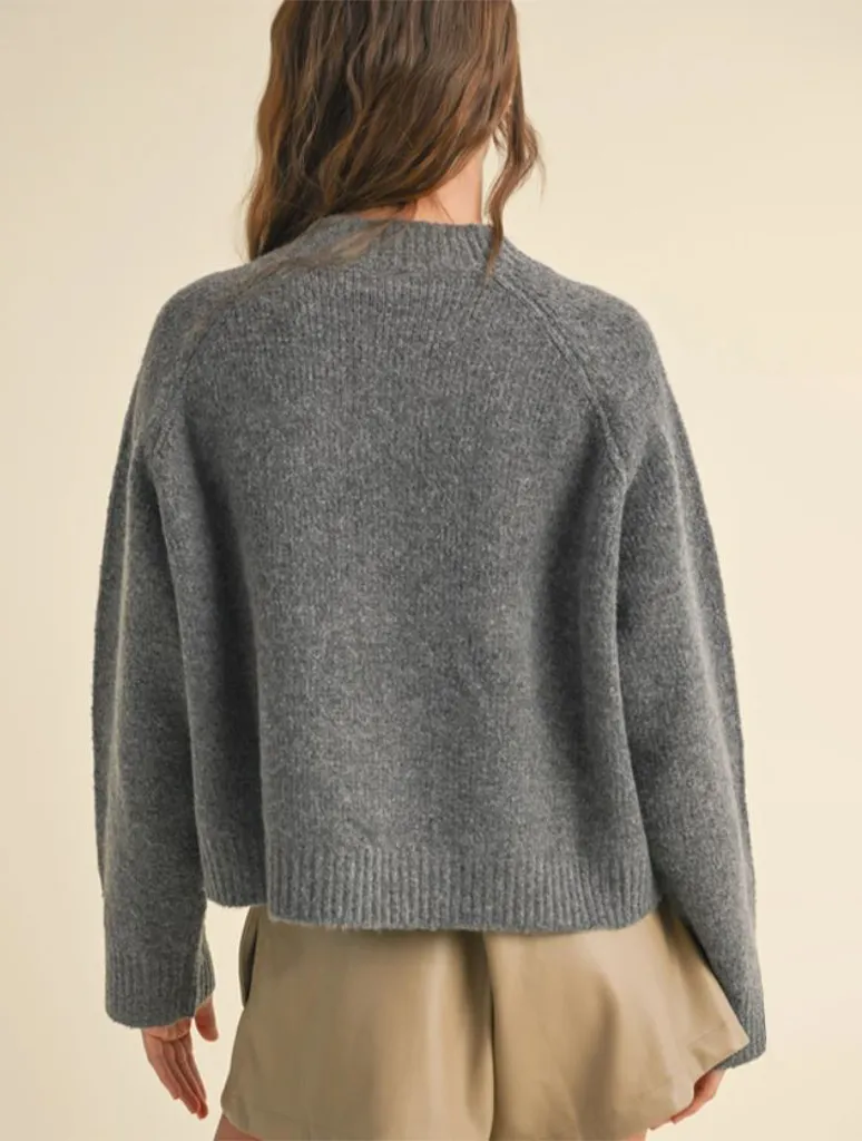 Paris Letter Front Sweater