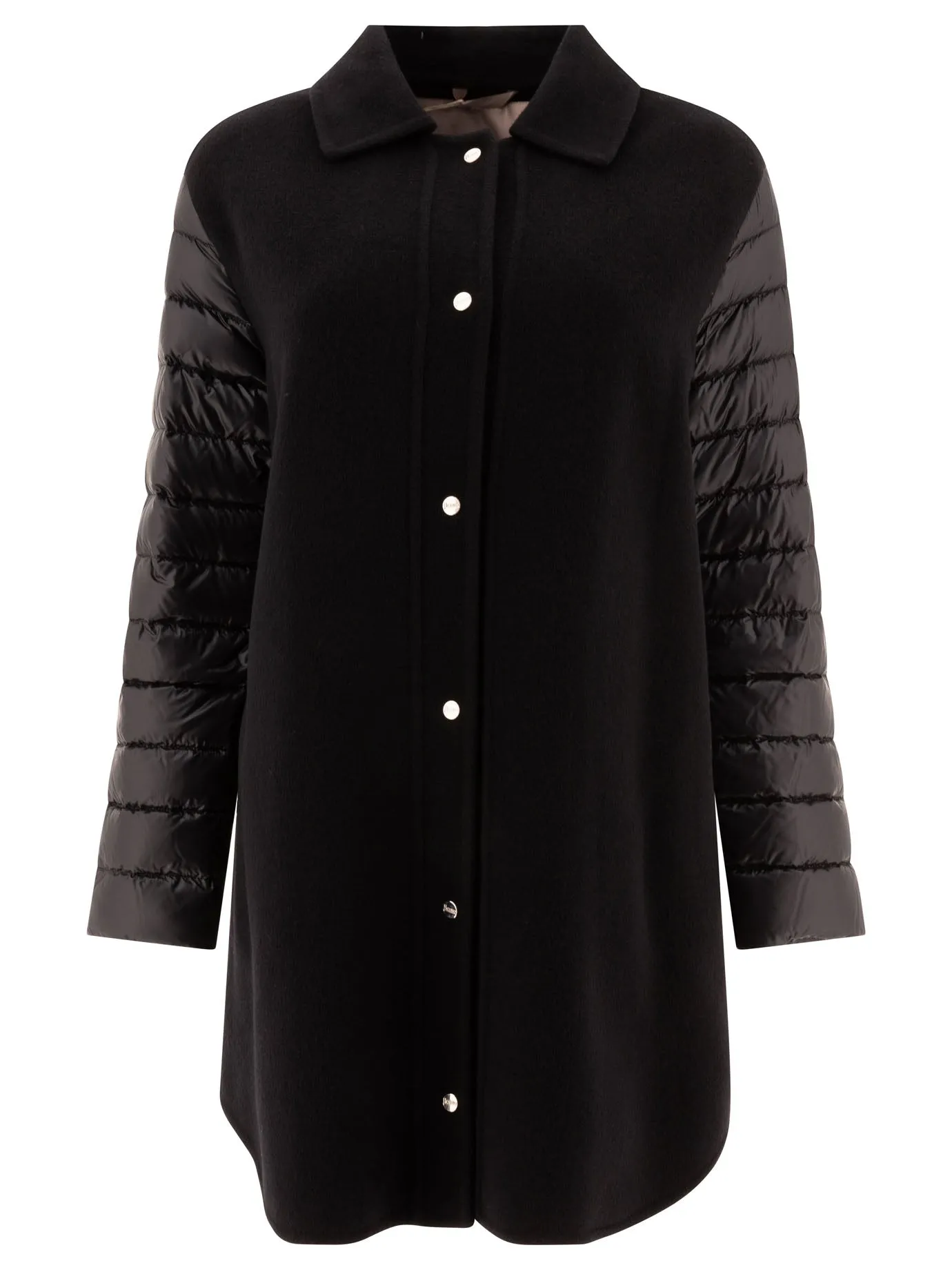 Wool Down Coat Coats Black